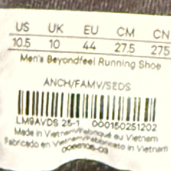 Authentic LULULEMON BeyondFeel LM9AVDS Men\'s Gray Running Shoes Sz.10.5 main image 10
